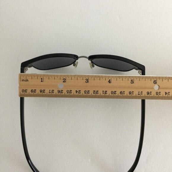 Polaroid Mirror Sunglasses Dark Gunmetal Full Rim Clubmaster Size 54-18-147 main image 13